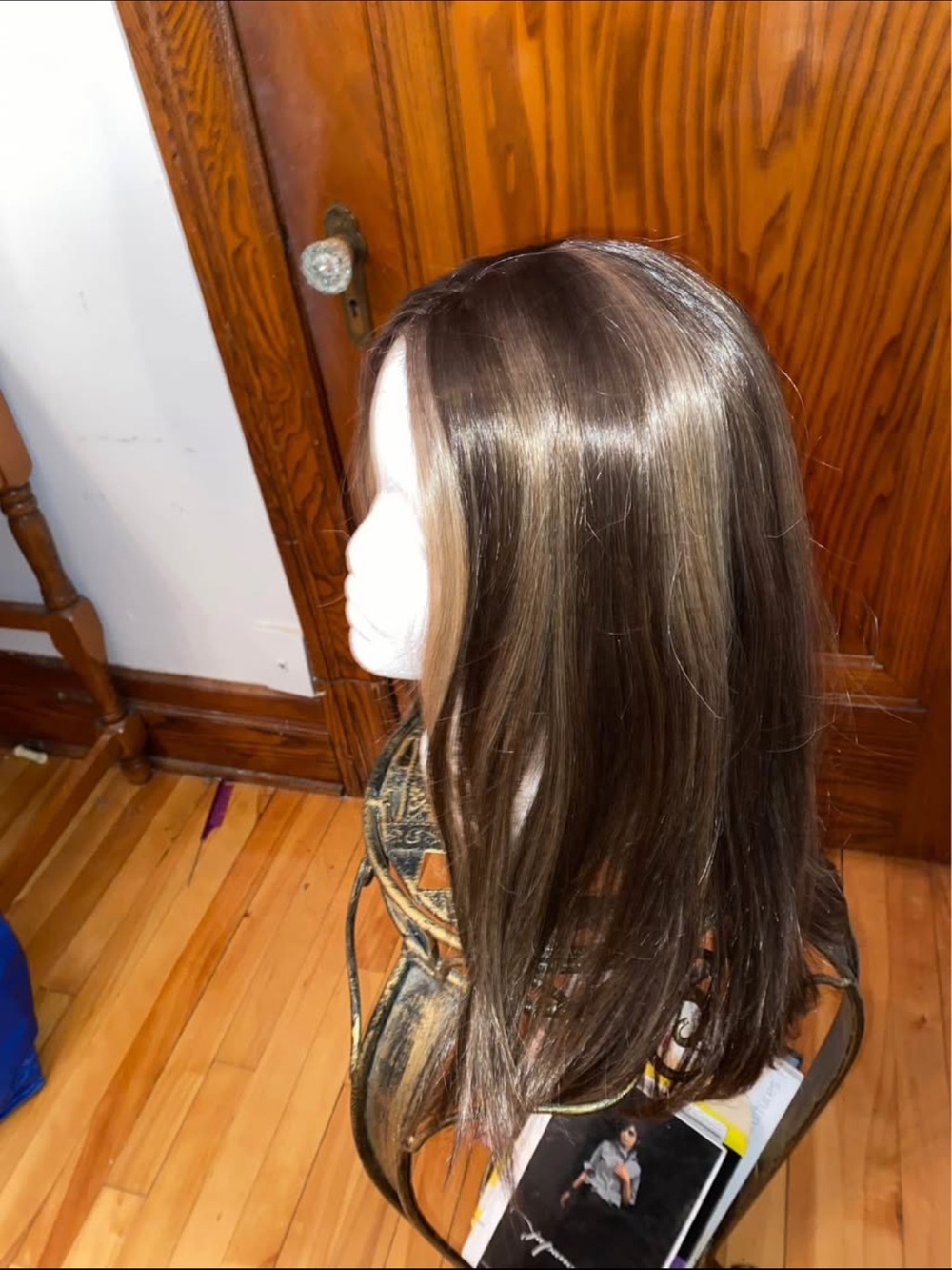 Synthetic Brown Long Straight Wig for Women - Classic Brown